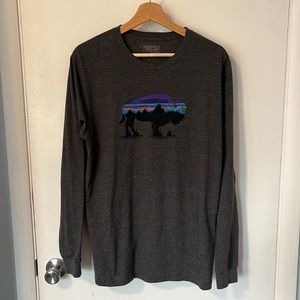 Patagonia buffalo grey long sleeve